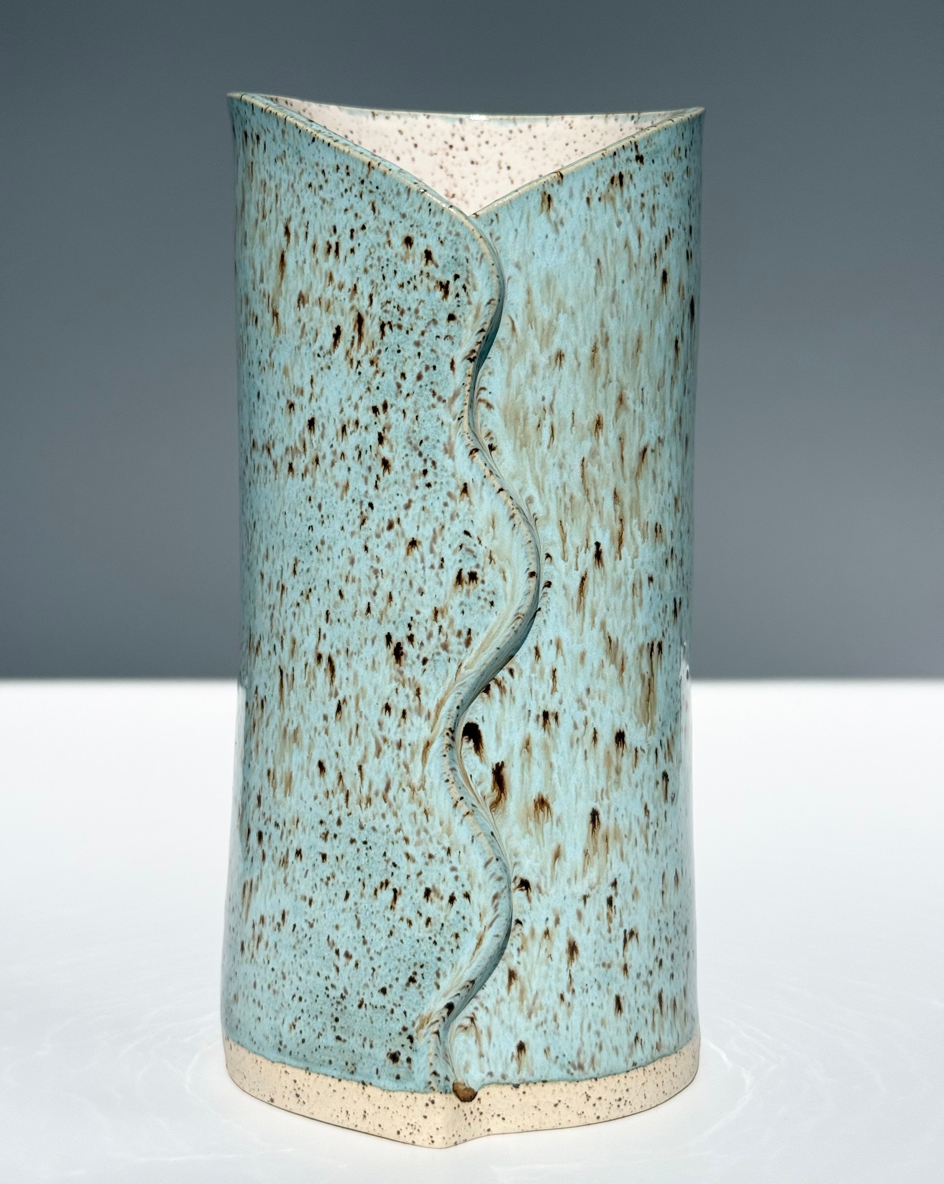 Handmade Ceramic Vase - Cenote Speckled White