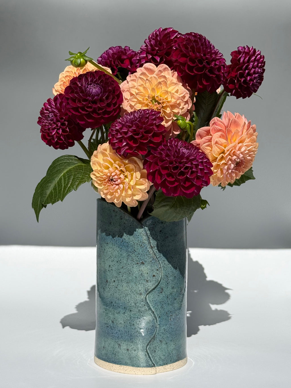 Handmade Ceramic Vase - Shipwreck Glaze