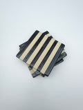 Handmade Ceramic Coasters - Hematite