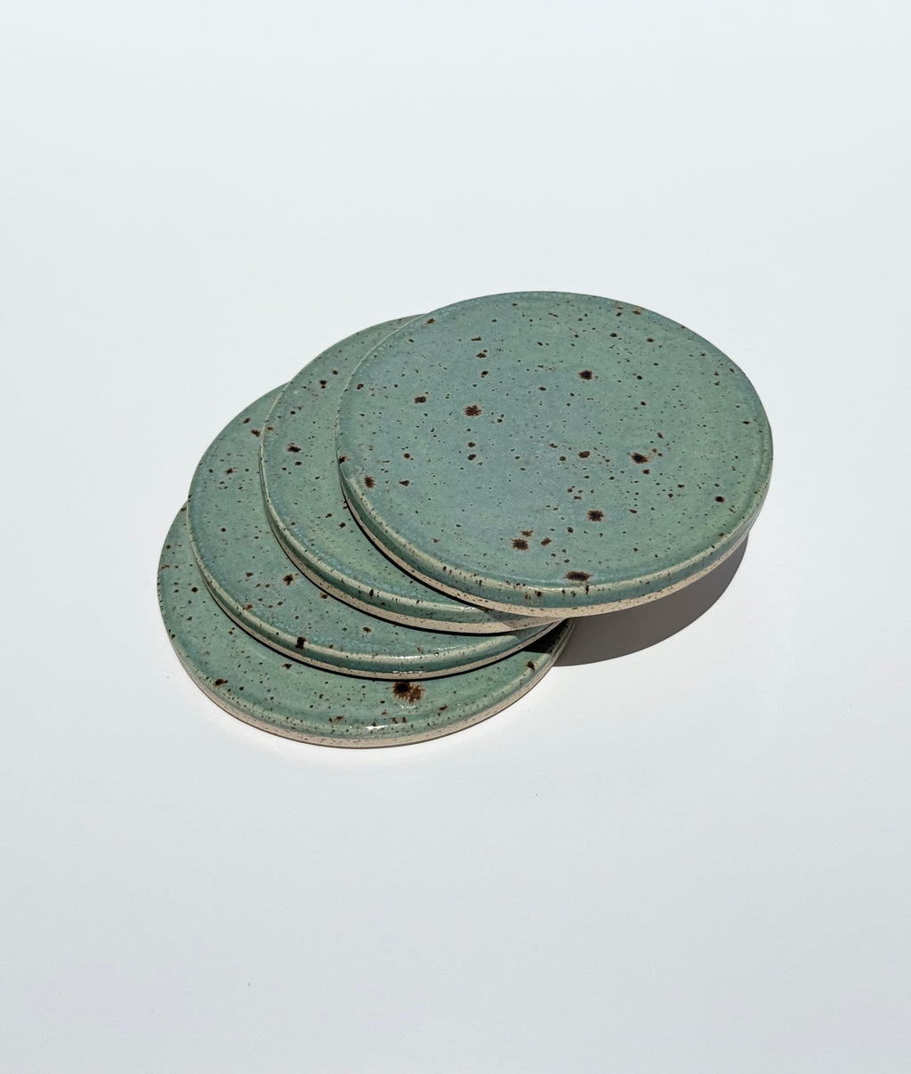 Handmade Ceramic Coasters - Cenote (round)