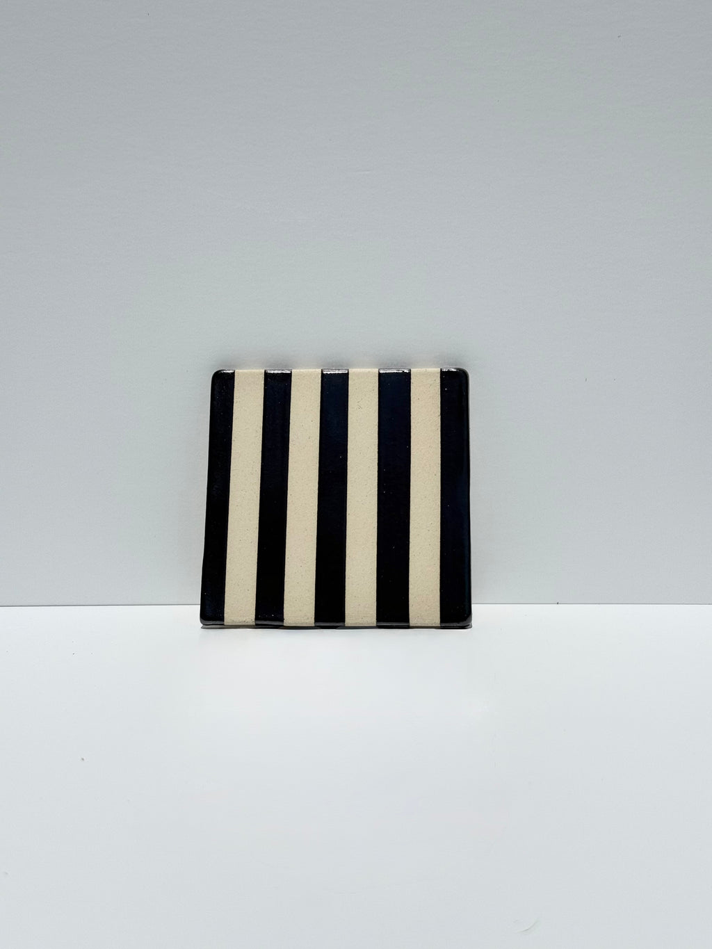 Hematite Wide Stripes Coasters