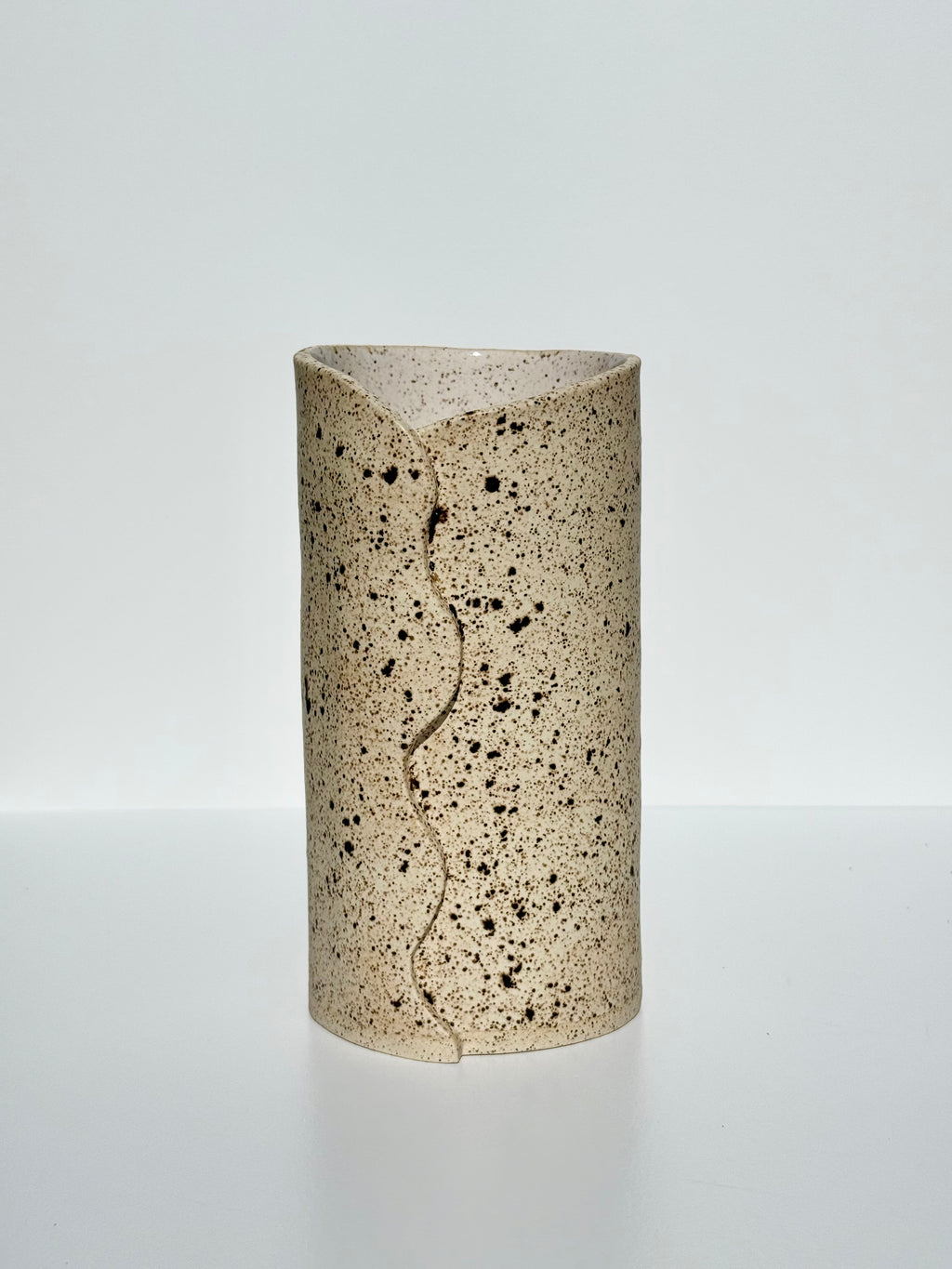 Wave Winter Wood Vase