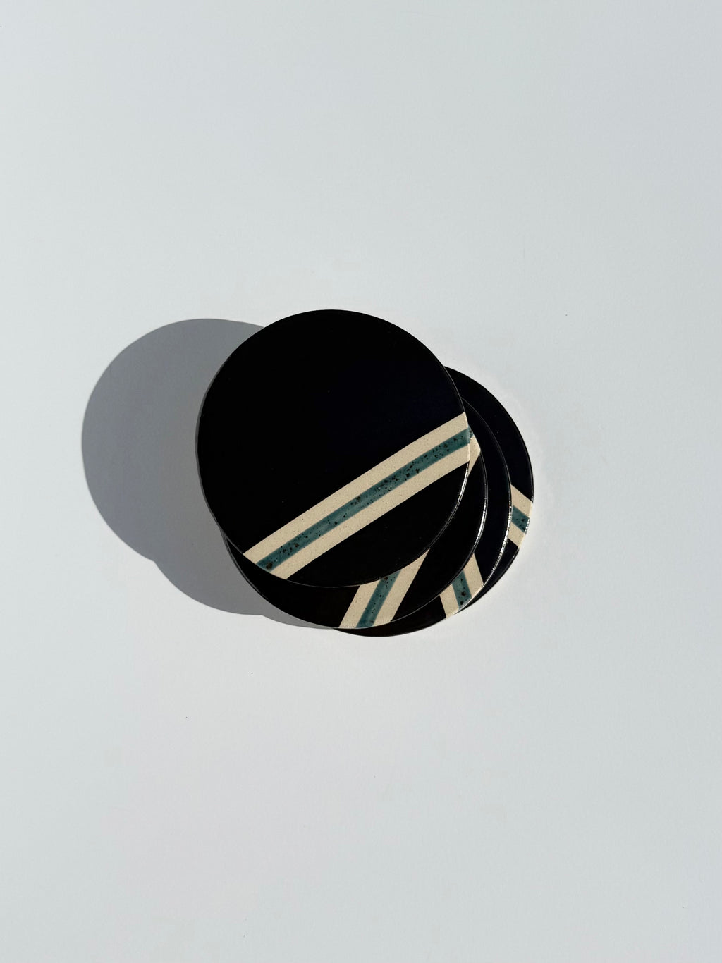 Hemataite with Shipwreck Stripe Coaster