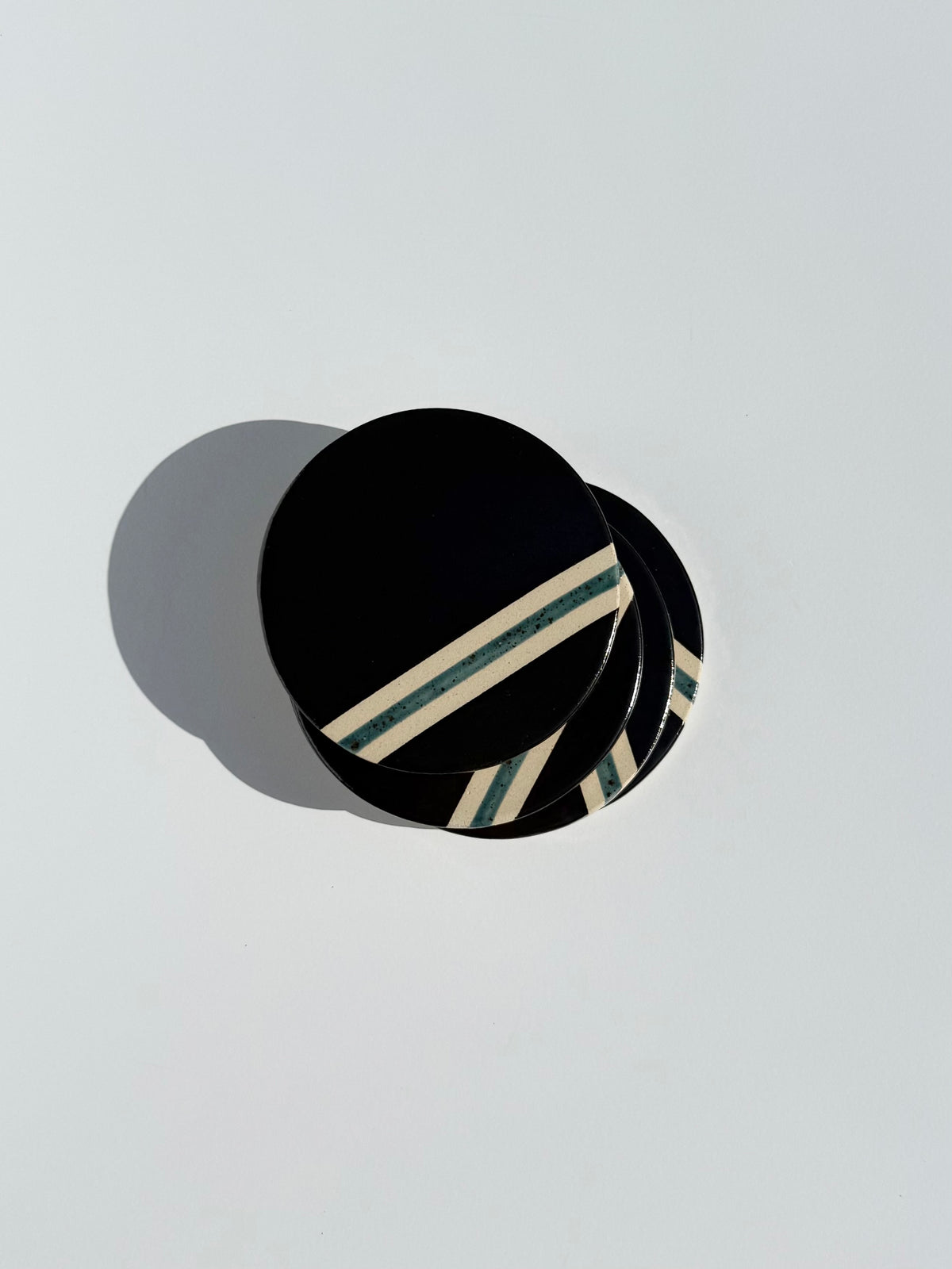 Hemataite with Shipwreck Stripe Coaster