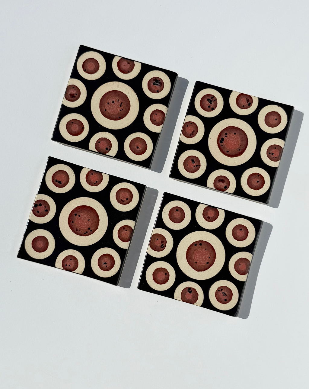 Blackened Copper & Peppered Plum Coasters