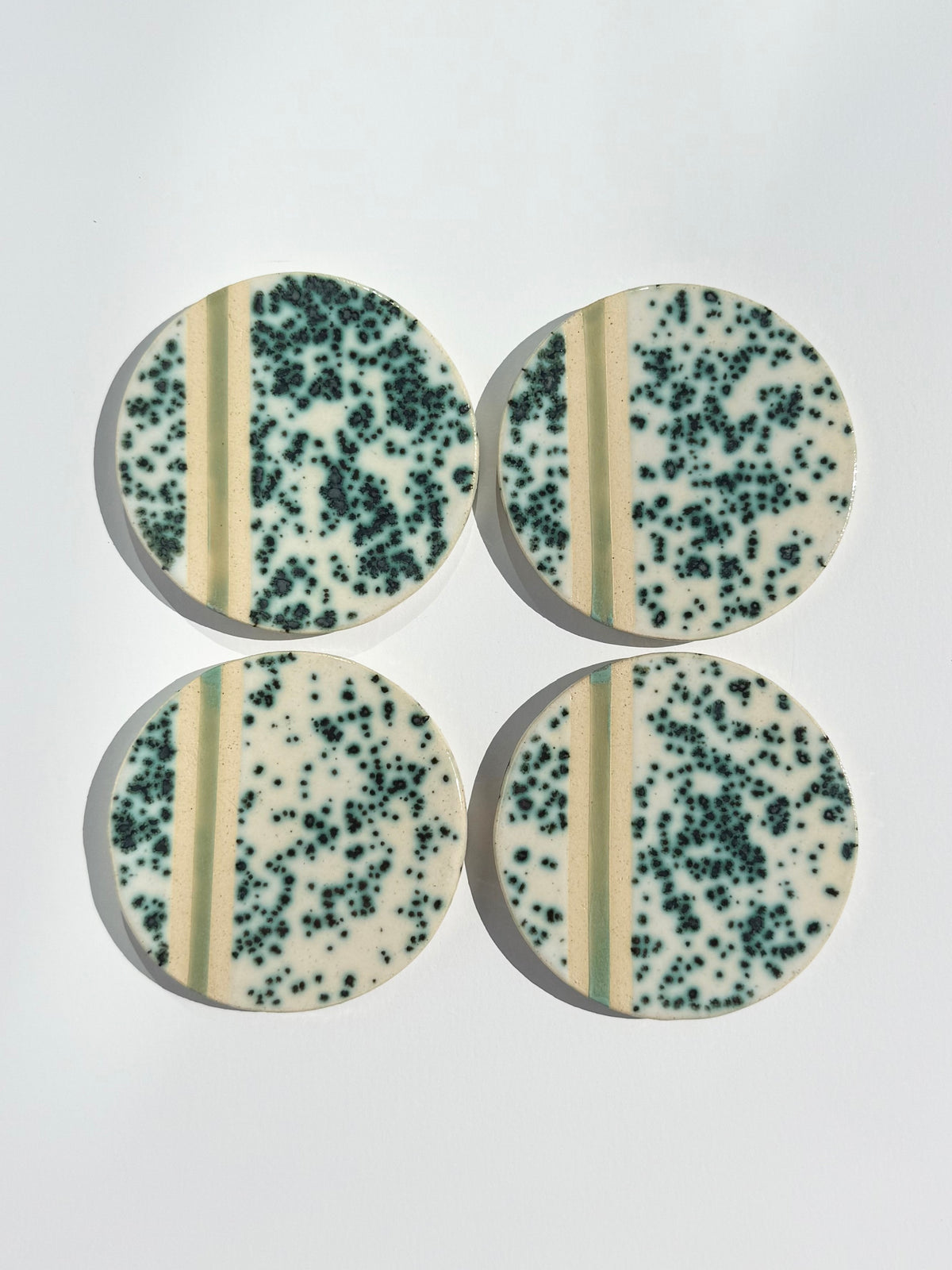 Green Jasper with Satin Patina Stripe