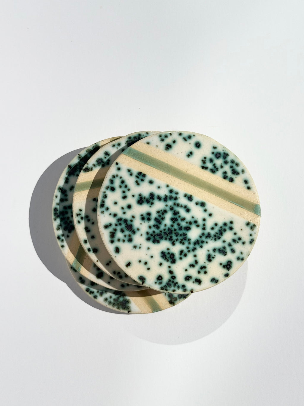 Green Jasper with Satin Patina Stripe